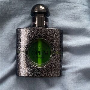 (Empty)Yves Saint Laurent Black Opium with Glittery Black and Green